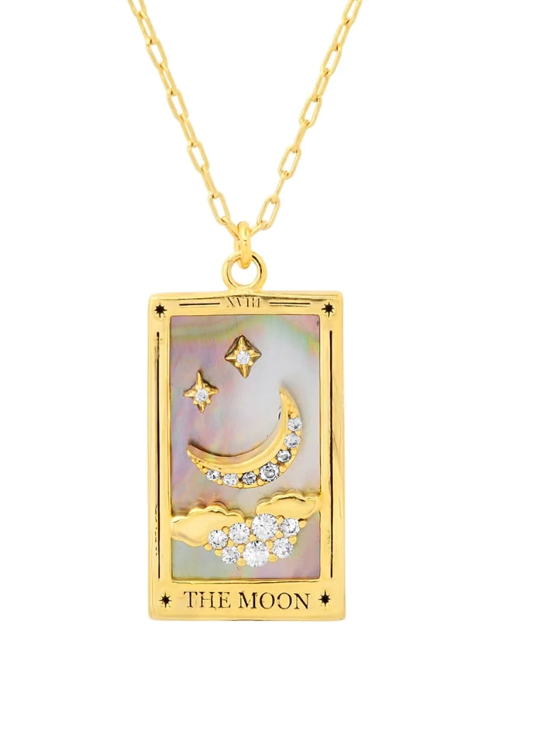 Tarot Card Necklace 18K Plated Tarnish Proof Waterproof Hypoallergenic Stainless Steel