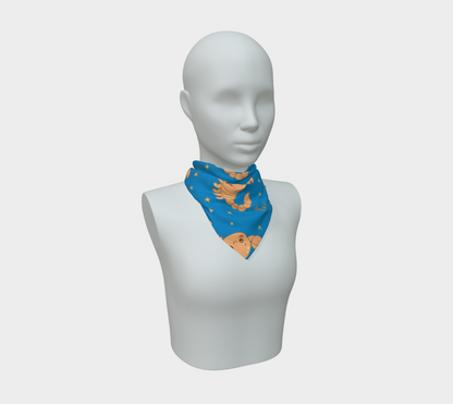 Scorpio Zodiac Sign Pattern Print Scarf