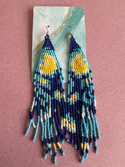 Starry Night Tassel Earrings