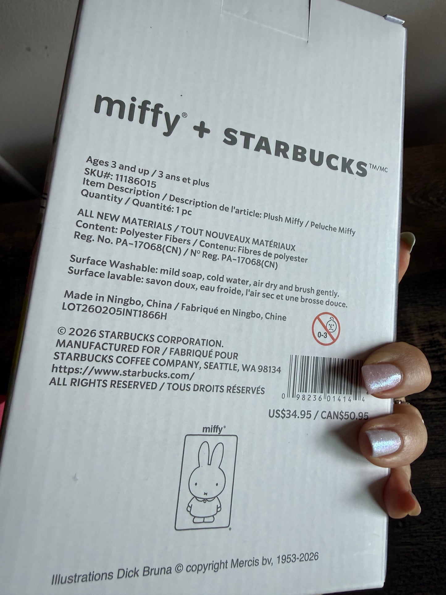 Miffy x Starbucks Barista Plush