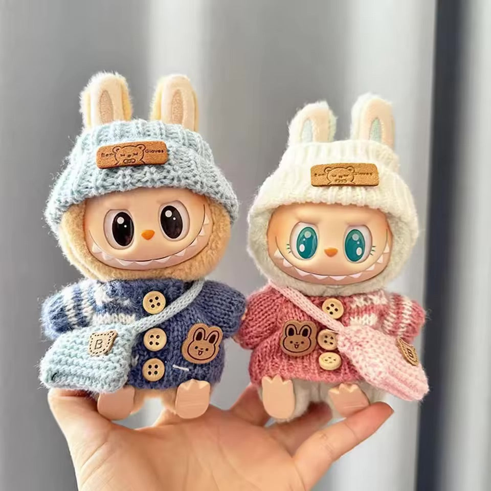 Labubu Clothes Outfits for Dolls with Accessories Cute Decoration