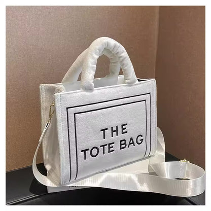 The Tote Bag Velour Crossbody Purse