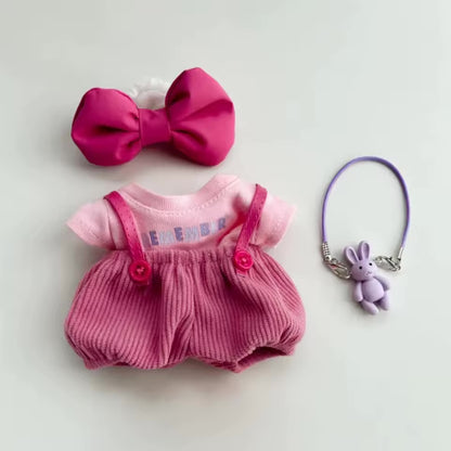 Labubu Clothes Outfits for Dolls with Accessories Cute Decoration