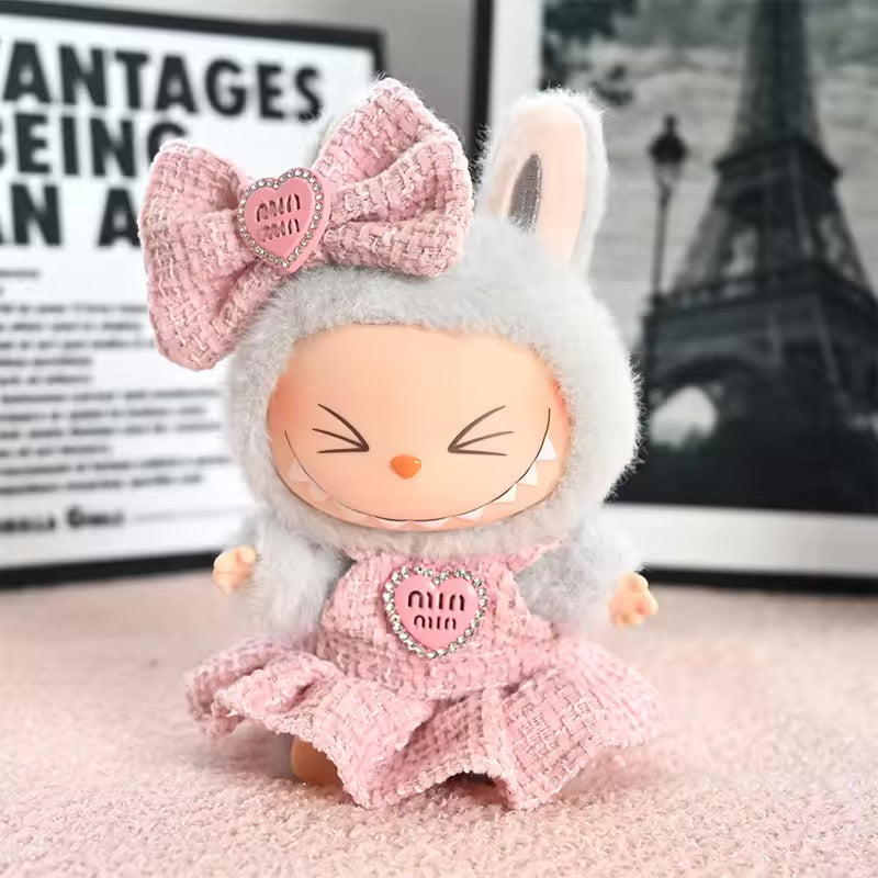 Labubu Clothes Outfits for Dolls with Accessories Cute Decoration