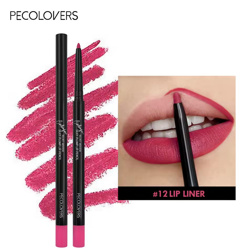 Waterproof Matte Lipliner Pencil Non-stick Moisturizing Lips