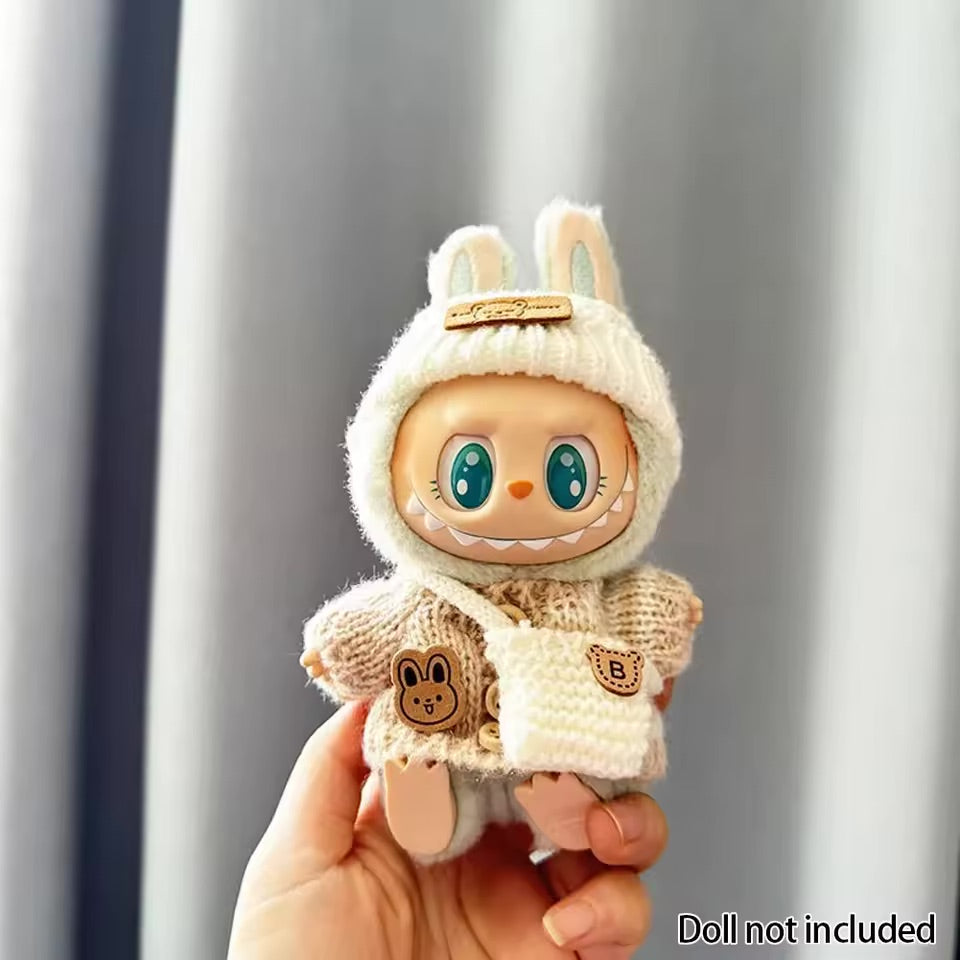 Labubu Clothes Outfits for Dolls with Accessories Cute Decoration