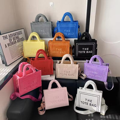 The Tote Bag Velour Crossbody Purse