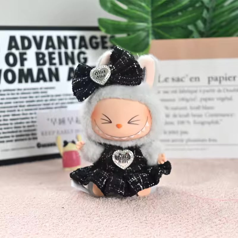 Labubu Clothes Outfits for Dolls with Accessories Cute Decoration