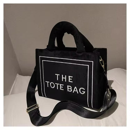 The Tote Bag Velour Crossbody Purse