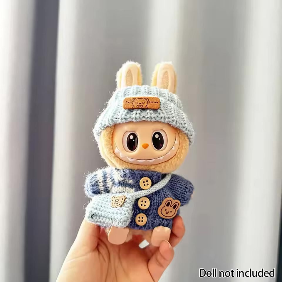 Labubu Clothes Outfits for Dolls with Accessories Cute Decoration