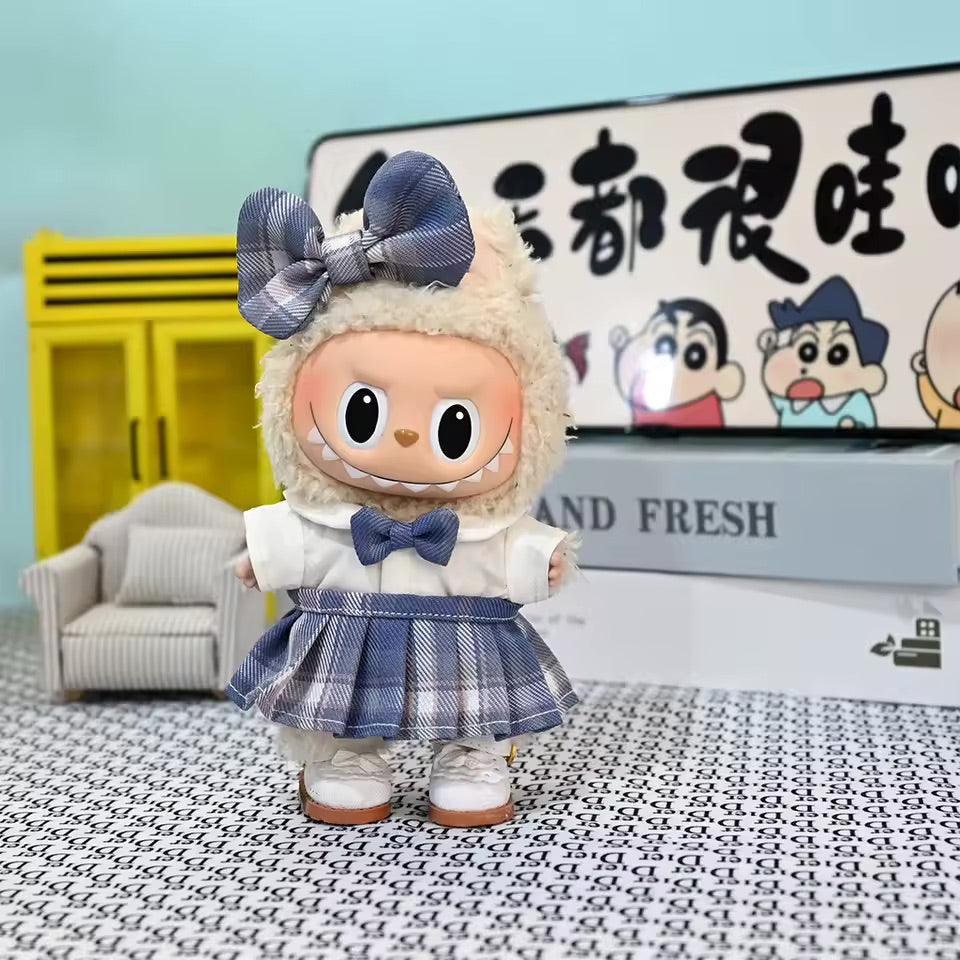 Labubu Clothes Outfits for Dolls with Accessories Cute Decoration