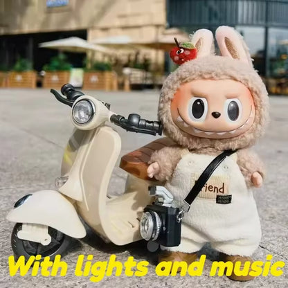 Labubu Scooter Motorcycle with LED Lights and Music