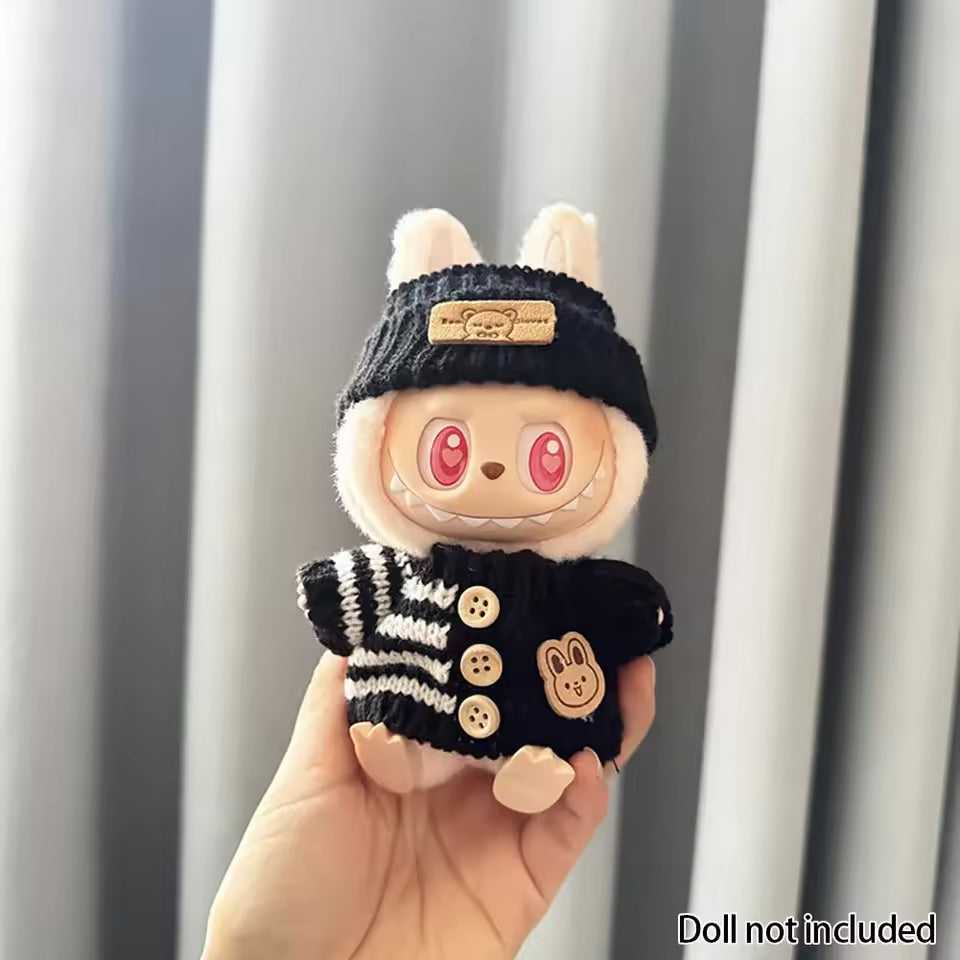 Labubu Clothes Outfits for Dolls with Accessories Cute Decoration
