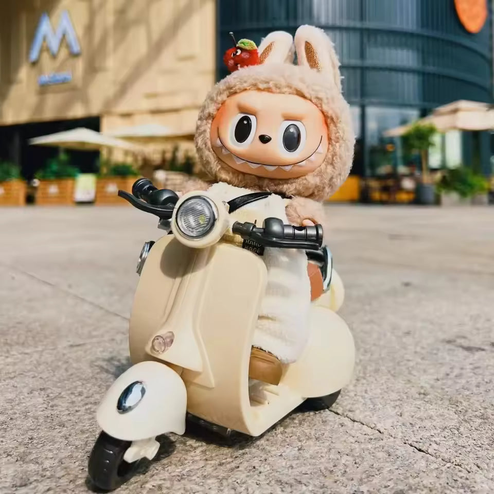 Labubu Scooter Motorcycle with LED Lights and Music