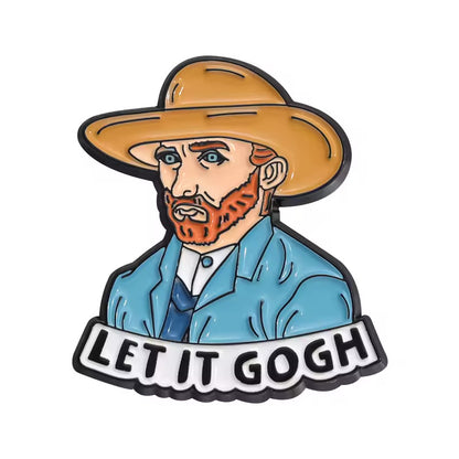 Van Gogh Pin Art Self-Portrait Impressionist