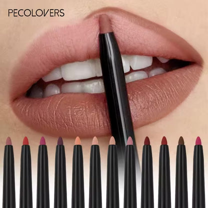 Waterproof Matte Lipliner Pencil Non-stick Moisturizing Lips