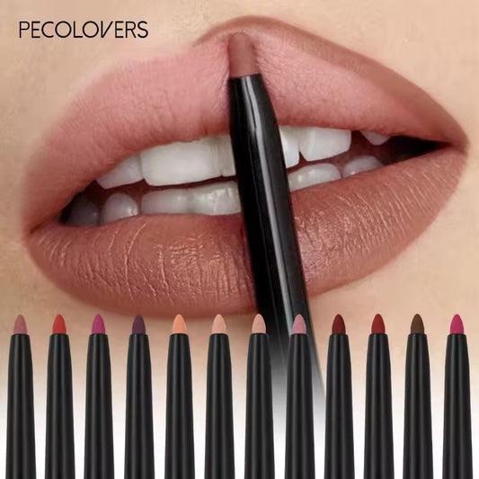 Waterproof Matte Lipliner Pencil Non-stick Moisturizing Lips