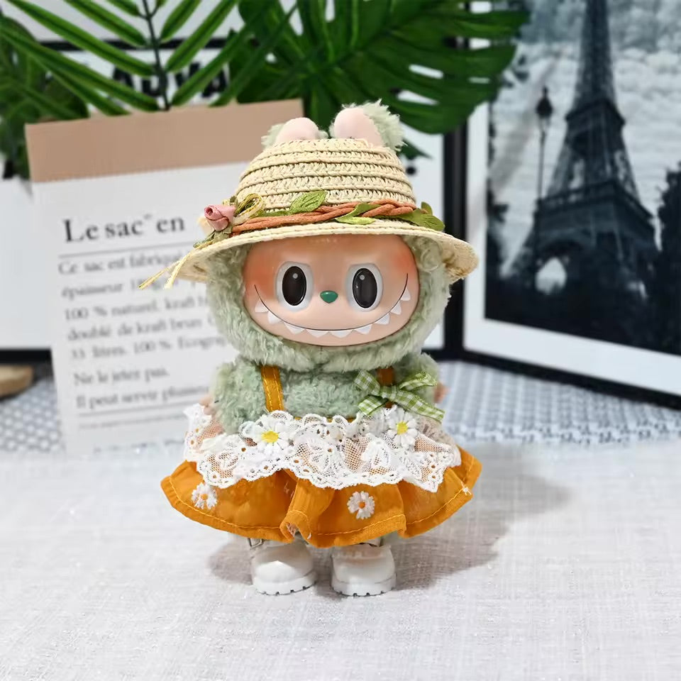 Labubu Clothes Outfits for Dolls with Accessories Cute Decoration
