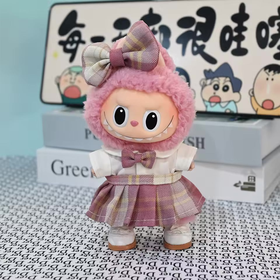 Labubu Clothes Outfits for Dolls with Accessories Cute Decoration
