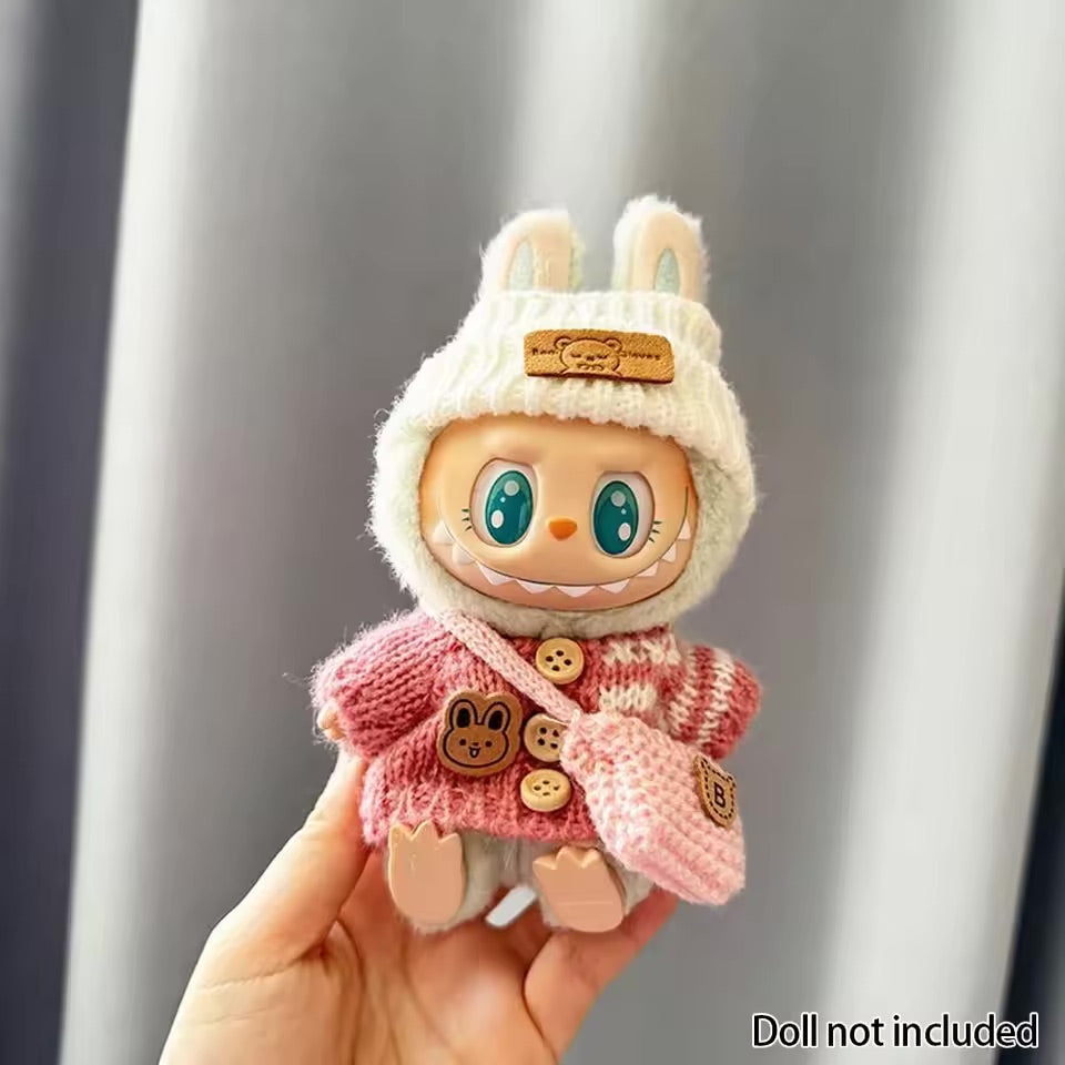 Labubu Clothes Outfits for Dolls with Accessories Cute Decoration