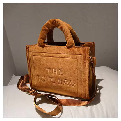 The Tote Bag Velour Crossbody Purse
