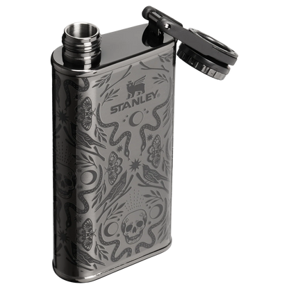 Stanley Halloween Easy Fill Flask 8 OZ Deadly Damask