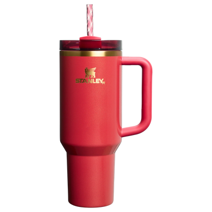 Stanley Cup Christmas Limited Edition The Quencher H2.0 Flowstate™ Tumbler | 40 OZ Scarlet Tinsel