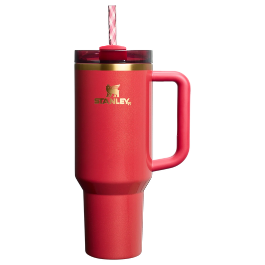 Stanley Cup Christmas Limited Edition The Quencher H2.0 Flowstate™ Tumbler | 40 OZ Scarlet Tinsel