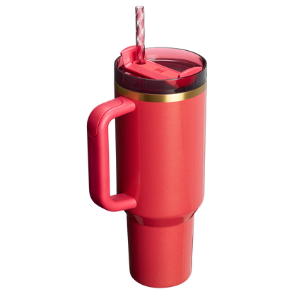 Stanley Cup Christmas Limited Edition The Quencher H2.0 Flowstate™ Tumbler | 40 OZ Scarlet Tinsel