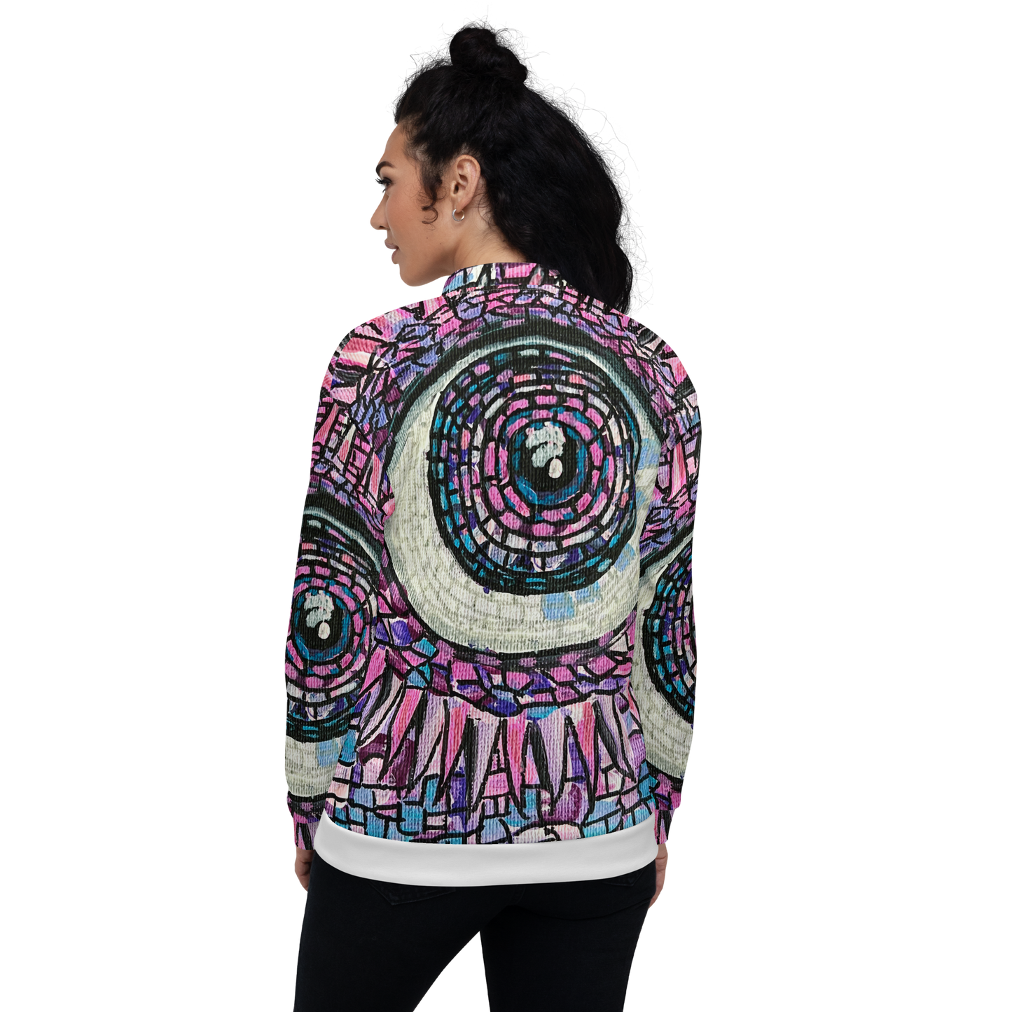 Mosaic Eye Art Unisex Bomber Jacket