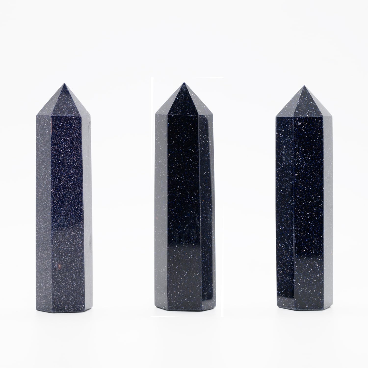 Angelstones Natural Smoky Quartz Gemstone Healing Crystal Hexagonal Pointed Reiki Chakra Faceted Prism Wand Carved Stone Figurine Home Decor - Canvas & Charms
