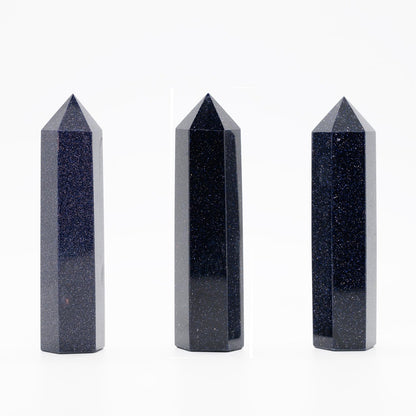 Angelstones Natural Smoky Quartz Gemstone Healing Crystal Hexagonal Pointed Reiki Chakra Faceted Prism Wand Carved Stone Figurine Home Decor - Canvas & Charms