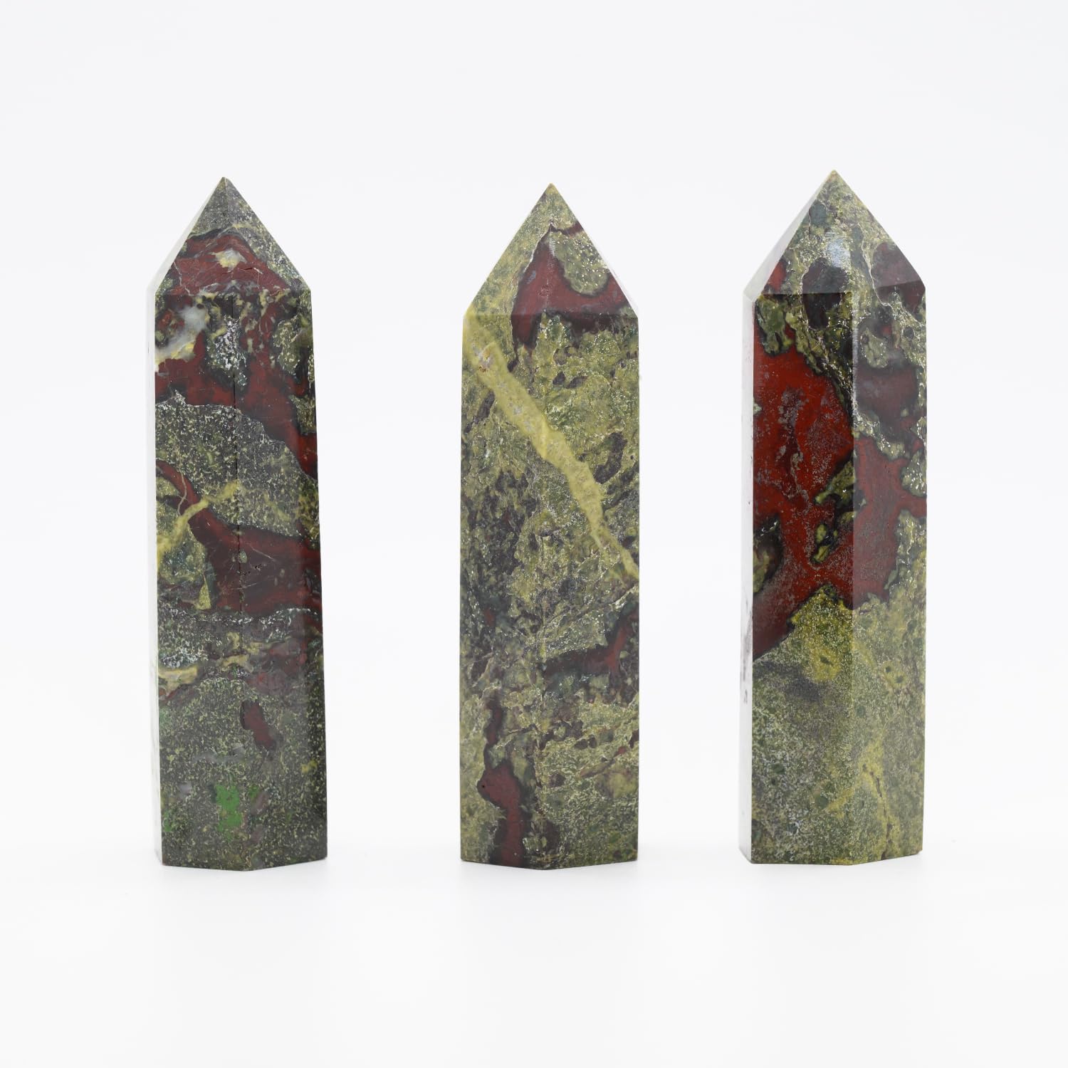 Angelstones Natural Smoky Quartz Gemstone Healing Crystal Hexagonal Pointed Reiki Chakra Faceted Prism Wand Carved Stone Figurine Home Decor - Canvas & Charms