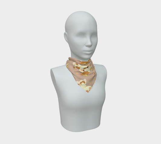 Taurus Zodiac Sign Pattern Print Cute Scarf