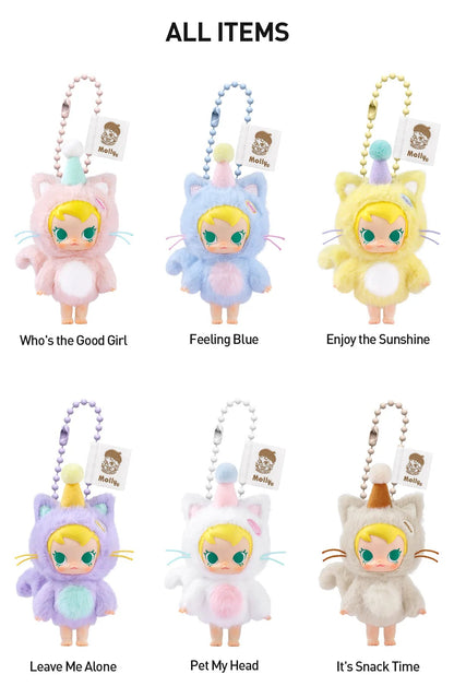 Baby Molly Pocket Friends Series Authentic Pop Mart Vinyl Plush Pendant Blind Box - Canvas & Charms