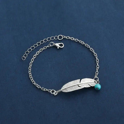 Beach Tropical Solid Color Alloy Wholesale Anklet - Canvas & Charms