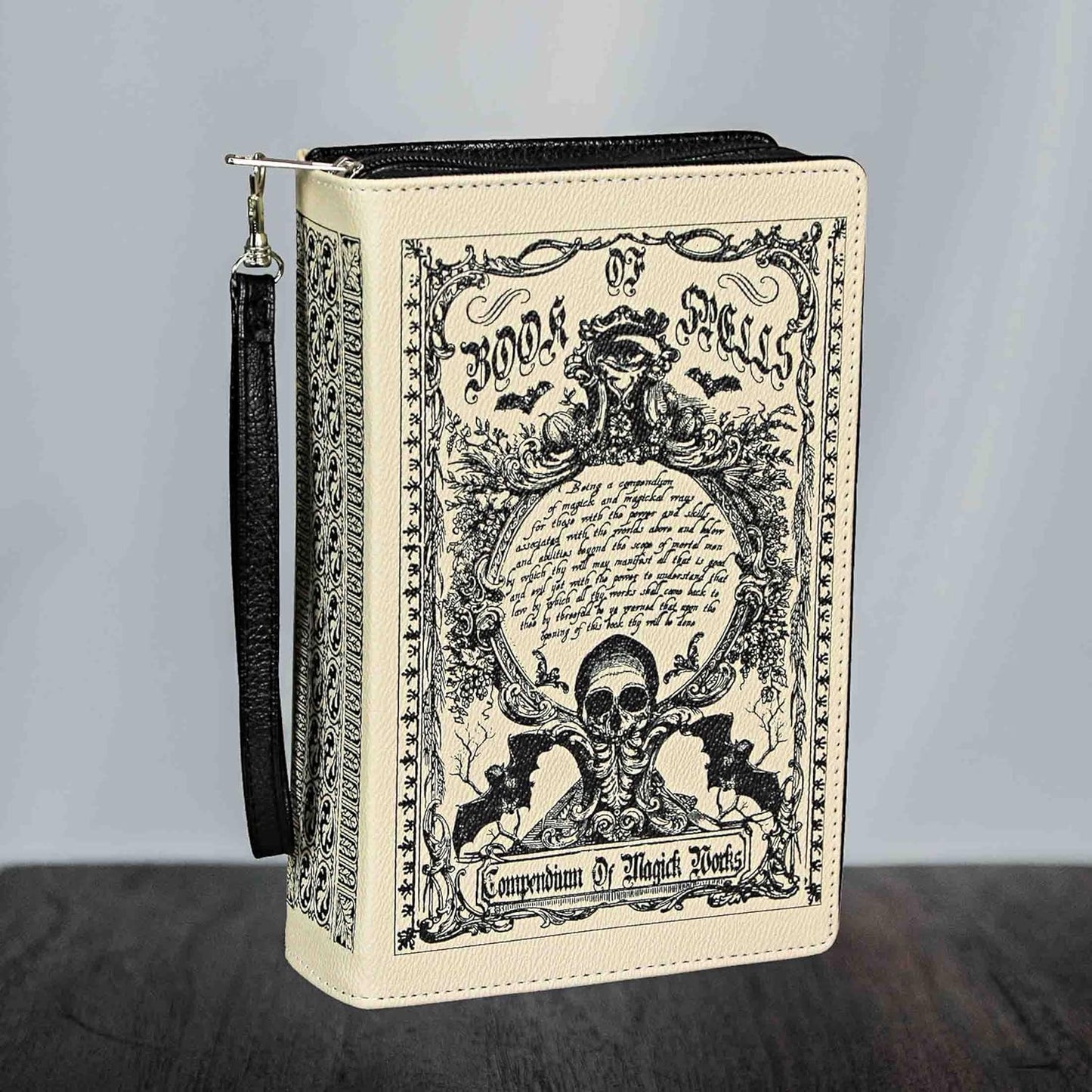 Beauty and the Beast Book Handbag Black Vinyl Novelty Clutch Purse Crossbody Bag - Canvas & Charms