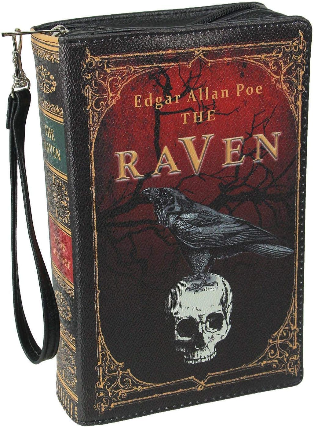 Beauty and the Beast Book Handbag Black Vinyl Novelty Clutch Purse Crossbody Bag - Canvas & Charms