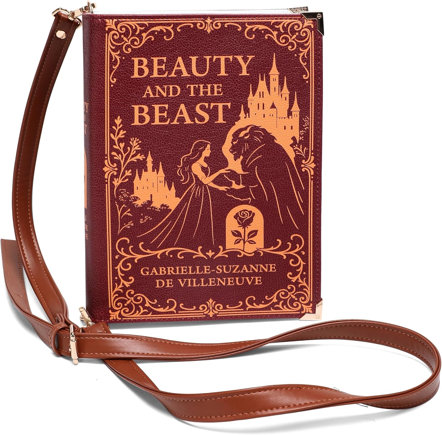 Beauty and the Beast Cross - Body Shoulder Bag Perfect for Book Lovers Book Purse Clutch - Canvas & Charms