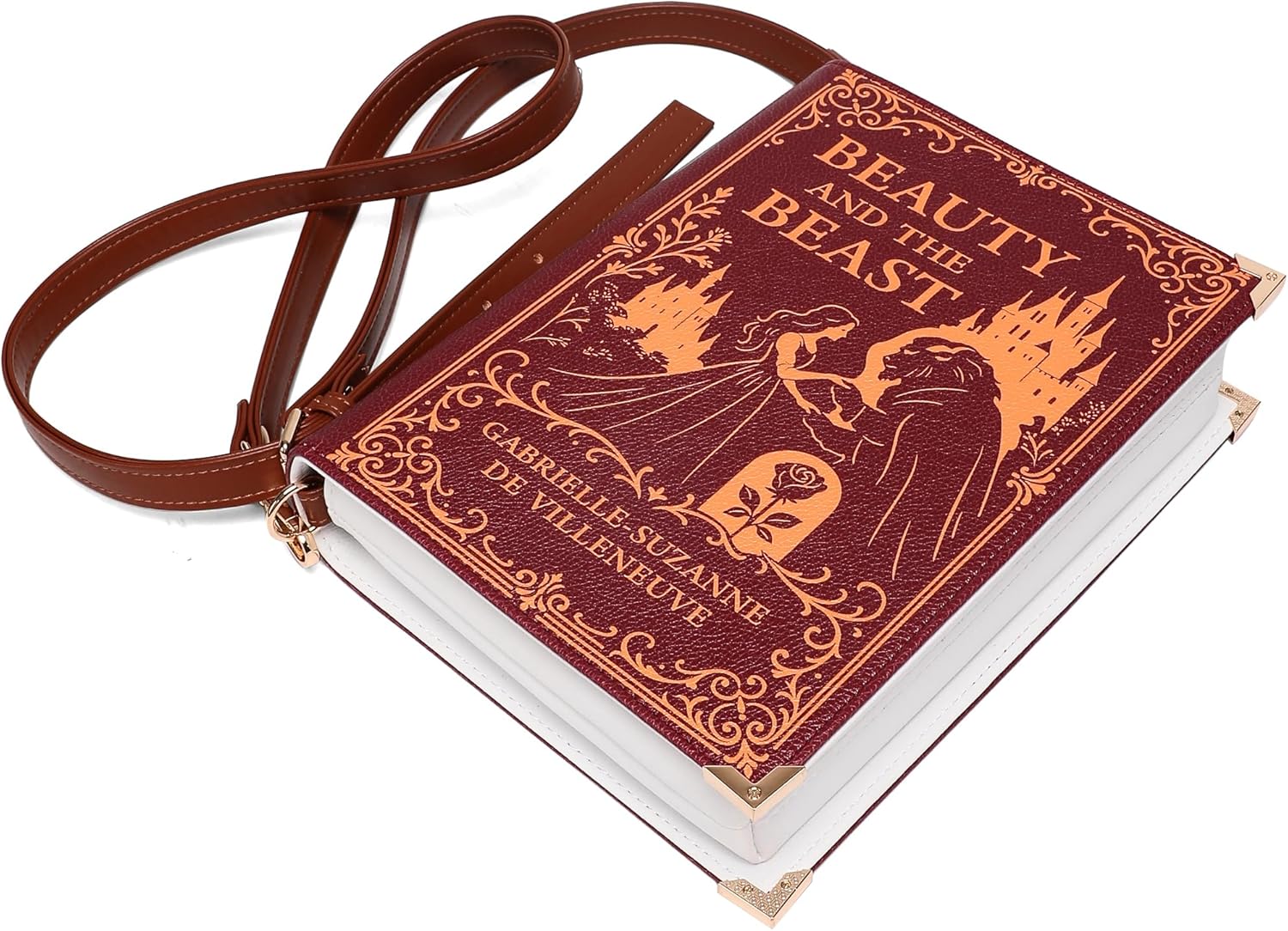 Beauty and the Beast Cross - Body Shoulder Bag Perfect for Book Lovers Book Purse Clutch - Canvas & Charms