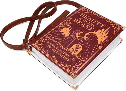 Beauty and the Beast Cross - Body Shoulder Bag Perfect for Book Lovers Book Purse Clutch - Canvas & Charms