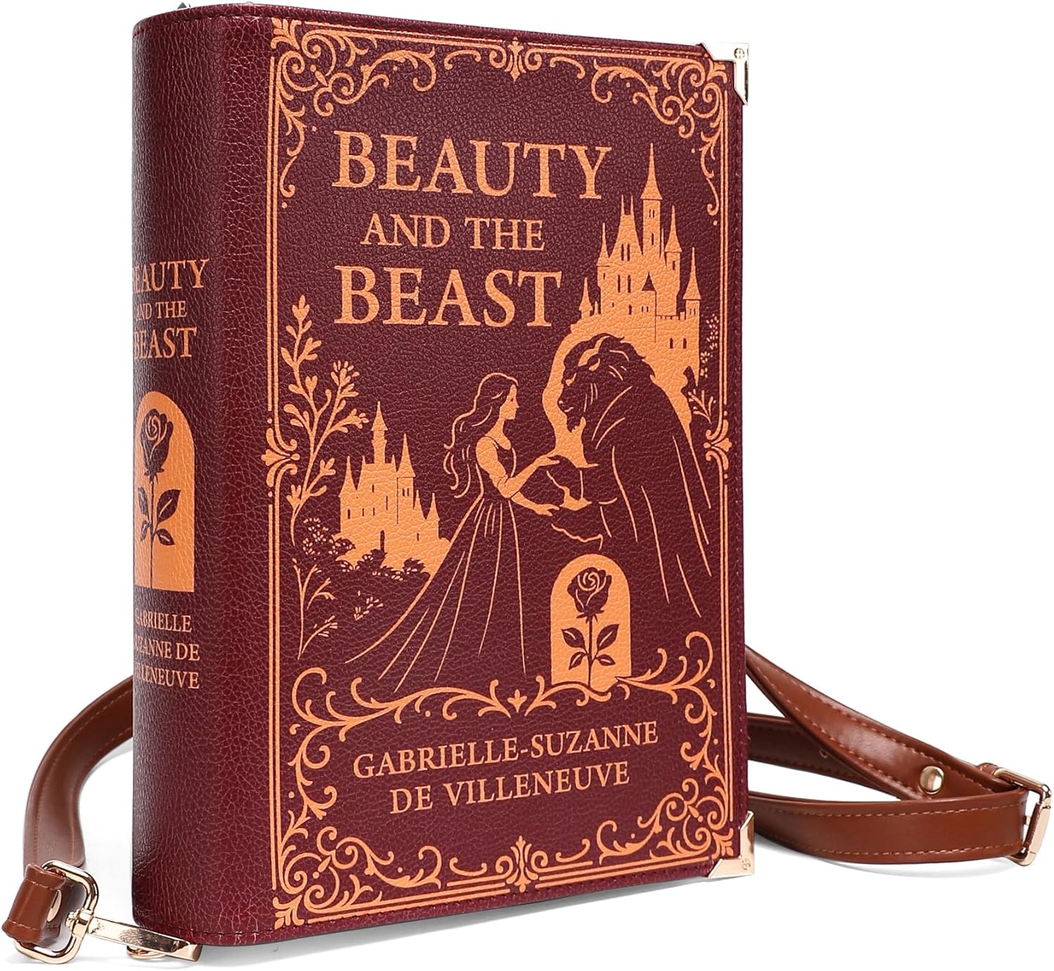 Beauty and the Beast Cross - Body Shoulder Bag Perfect for Book Lovers Book Purse Clutch - Canvas & Charms