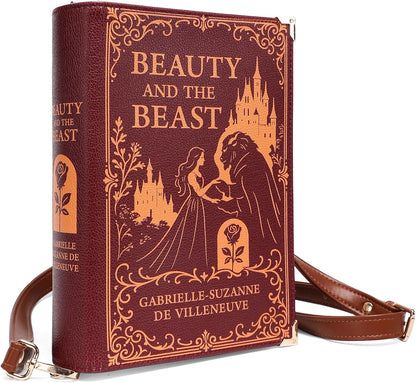 Beauty and the Beast Cross - Body Shoulder Bag Perfect for Book Lovers Book Purse Clutch - Canvas & Charms