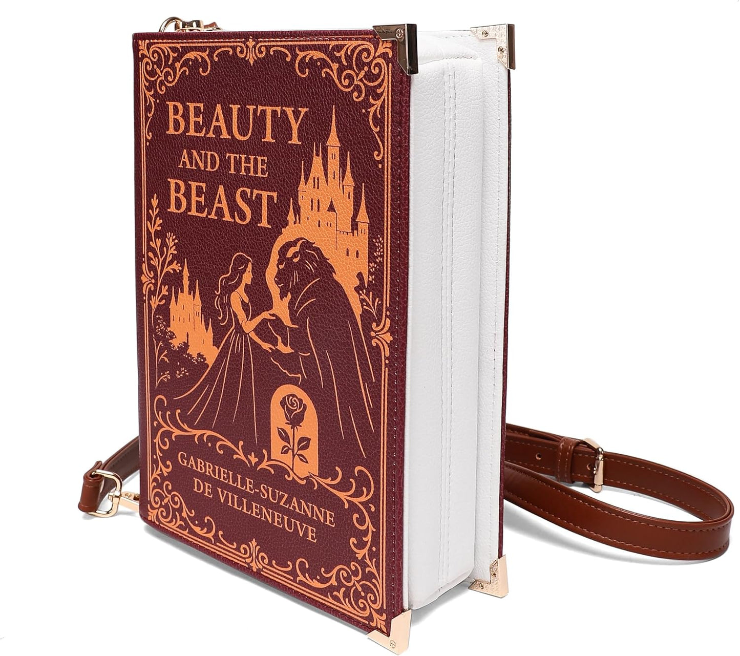 Beauty and the Beast Cross - Body Shoulder Bag Perfect for Book Lovers Book Purse Clutch - Canvas & Charms