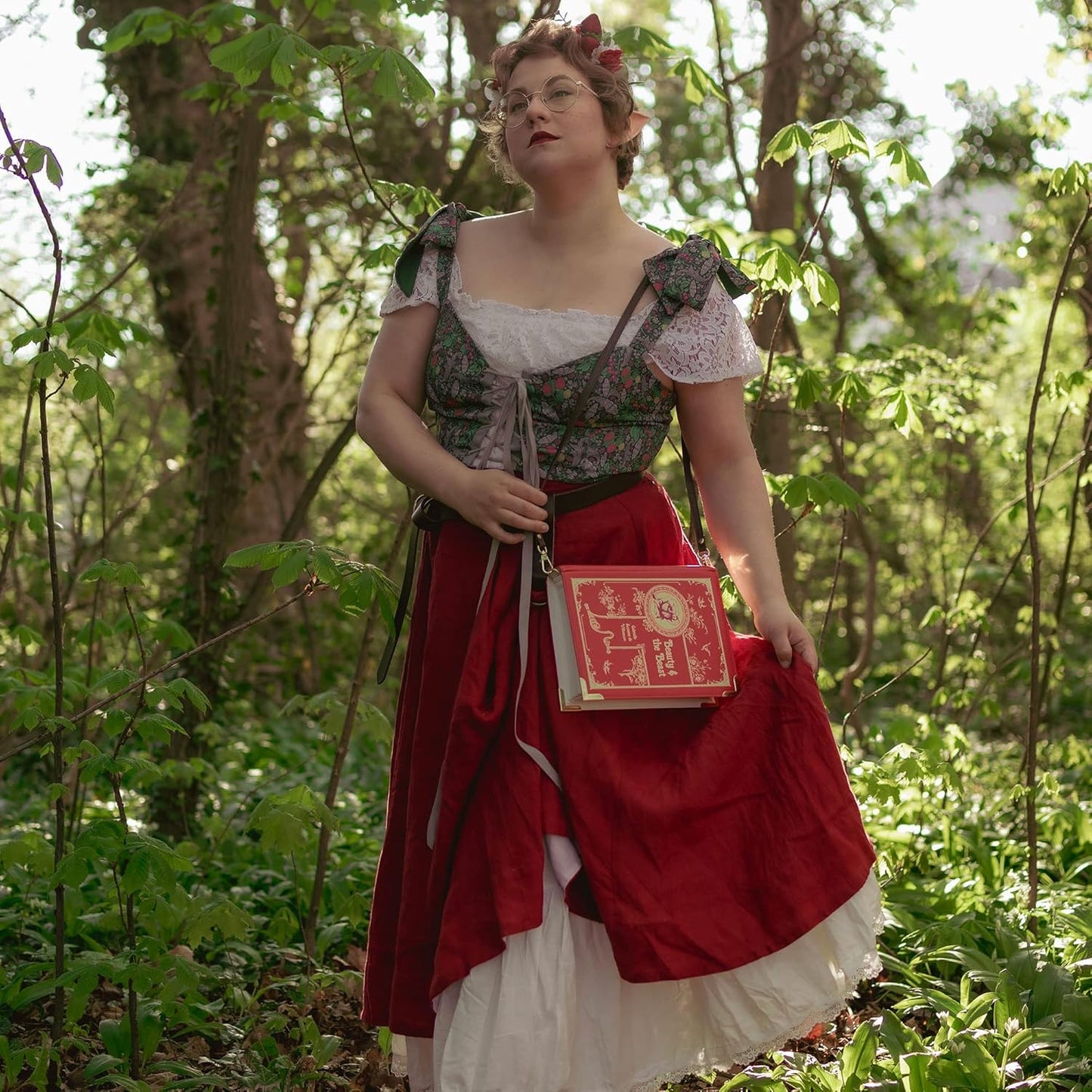 Beauty and the Beast Small Book Purse Literary Gift for Readers & Bookworms - Canvas & Charms