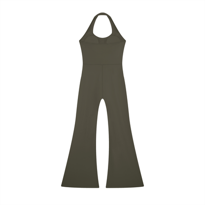 Witch Please Women’s Halter Flared Jumpsuit