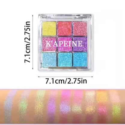 Holographic Glitter Eyeshadow Palette Y2K Makeup