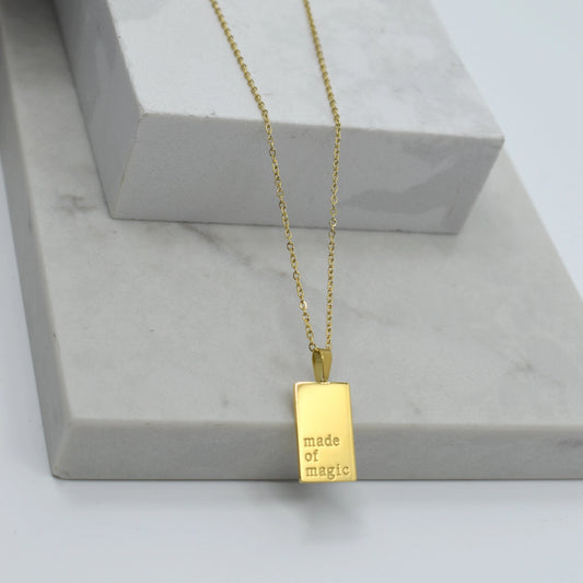 Made of Magic Necklace Stainless Waterproof Hypoallergenic