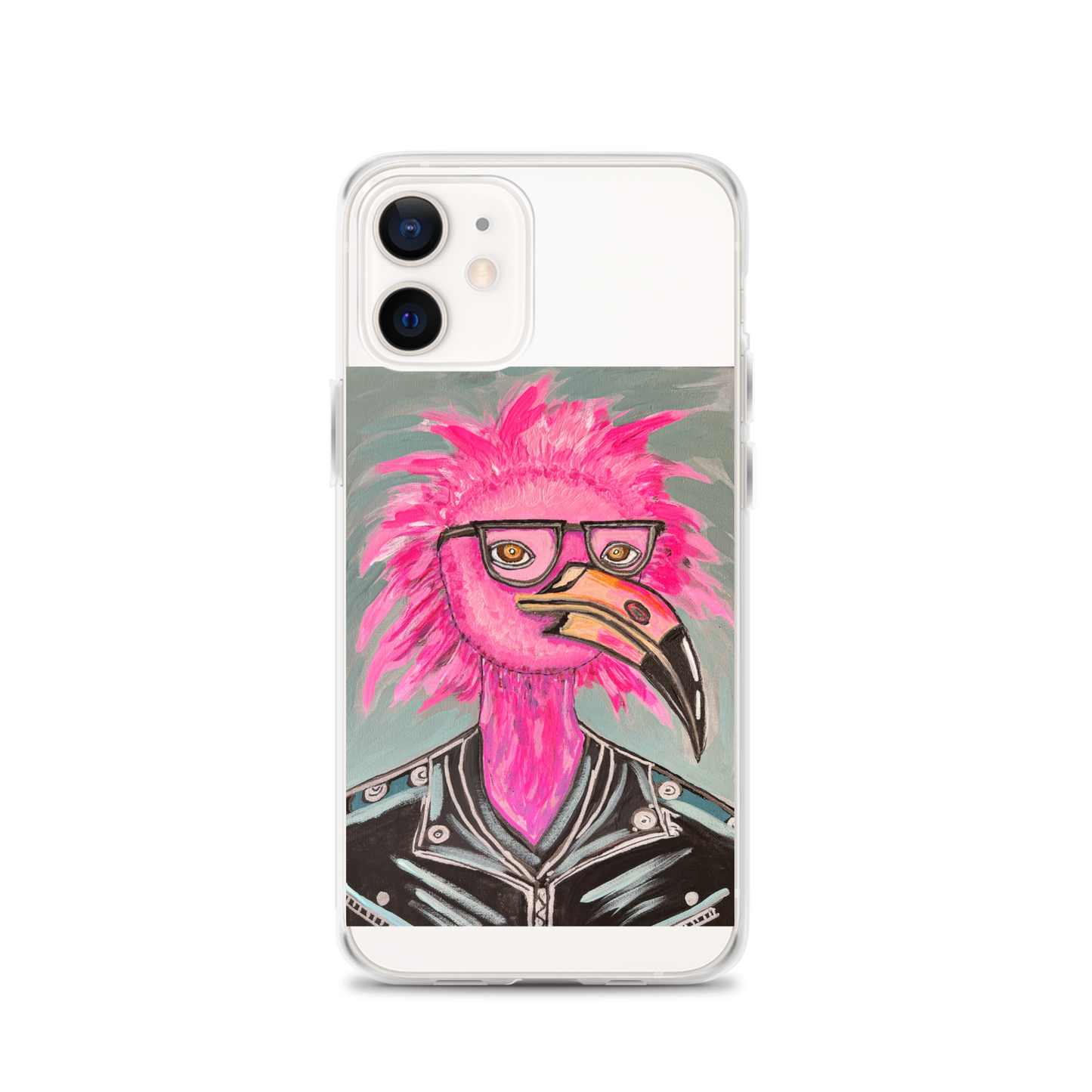 Punk Rock Flamingo Clear Case for iPhone®