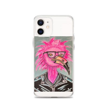 Punk Rock Flamingo Clear Case for iPhone®